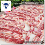 Beef rib SHORTRIB daging iga sapi frozen Australia GREENHAM crossed cuts for galbi bulgogi 3/8" 1cm (price/kg 11-12pcs)